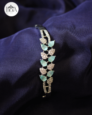 mint green american diamond bracelet